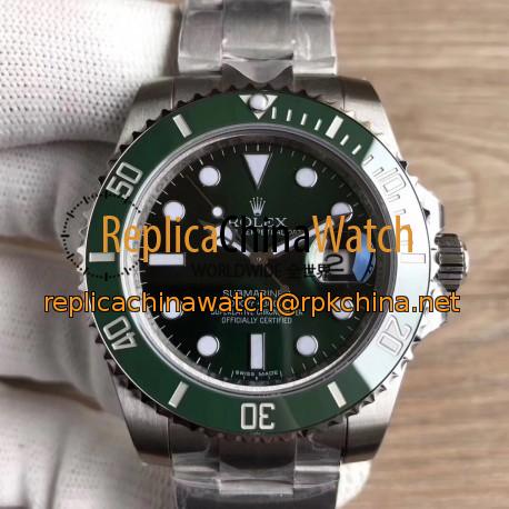 Replica Rolex Submariner Date 116610LV VR Stainless Steel Green Dial Swiss 2836-2