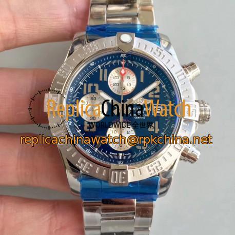 Replica Breitling Avenger II Automatic Chronograph A1338111/C870SS GF Stainless Steel Blue Dial Swiss 7750