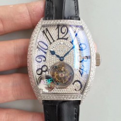 Replica Franck Muller Cintree Curvex Imperial Tourbillon 8880 T ABF Stainless Steel & Diamonds Diamond Dial Swiss Tourbillon