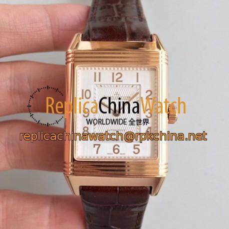 Replica Jaeger-LeCoultre Grande Reverso 986 N Rose Gold White Dial Swiss JLC 986