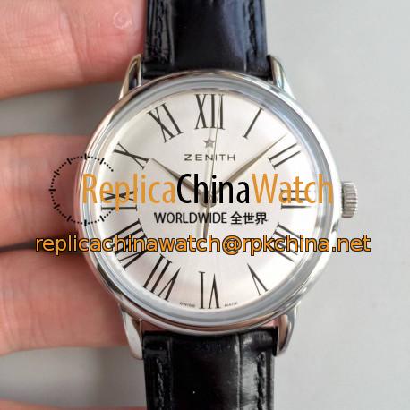 Replica Zenith Elite 6150 150TH Anniversary 03.2270.6150/01.C493 ND Stainless Steel Silver Dial Swiss Elite 6150