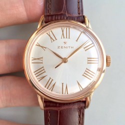 Replica Zenith Elite 6150 150TH Anniversary 18.2270.6150/01.C498 ND Rose Gold Silver Dial Swiss Elite 6150