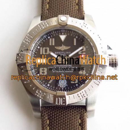 Replica Breitling Avenger Seawolf Royal Marines 350 Years Anniversary N Stainless Steel Black Dial Swiss 2836-2