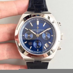 Replica Vacheron Constantin Overseas Chronograph 5500V/110A-B148 JF Stainless Steel Blue Dial Swiss 7750