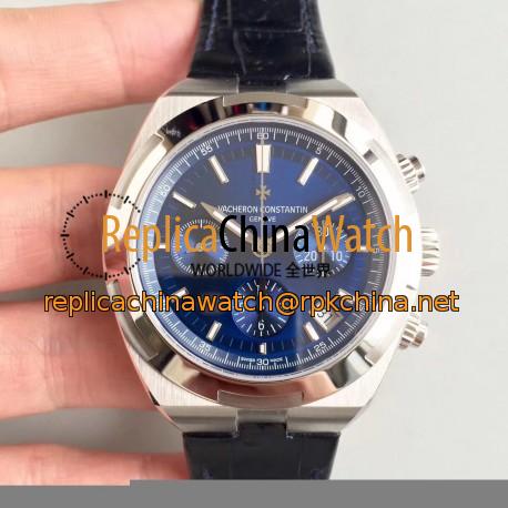 Replica Vacheron Constantin Overseas Chronograph 5500V/110A-B148 JF Stainless Steel Blue Dial Swiss 7750