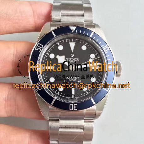 Replica Tudor Heritage Black Bay Blue 79220B ZF V4 Stainless Steel Black Dial Swiss 2824-2