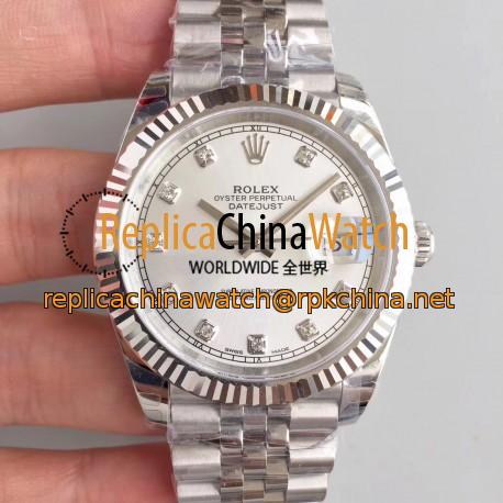 Replica Rolex Datejust II 126334 41MM 2018 EW Stainless Steel Rhodium Dial Swiss 3235