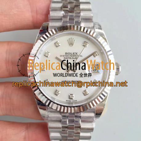 Replica Rolex Datejust II 126334 41MM 2018 EW Stainless Steel Mother Of Pearl Dial Swiss 3235