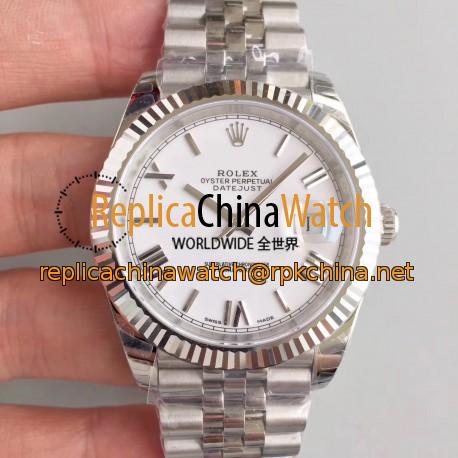 Replica Rolex Datejust II 126334 41MM 2018 EW Stainless Steel White Dial Swiss 3235