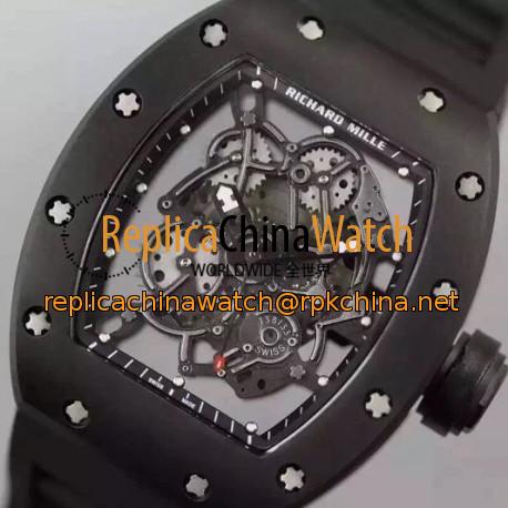 Replica Richard Mille RM035 PVD Black Dial M9015