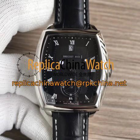 Replica Breguet Heritage Big Date 5480BB/12/996 N Stainless Steel Black Dial Swiss 2824-2