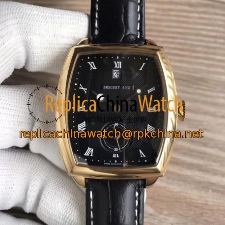 Replica Breguet Heritage Big Date 5480BA/12/996 N Yellow Gold Black Dial Swiss 2824-2