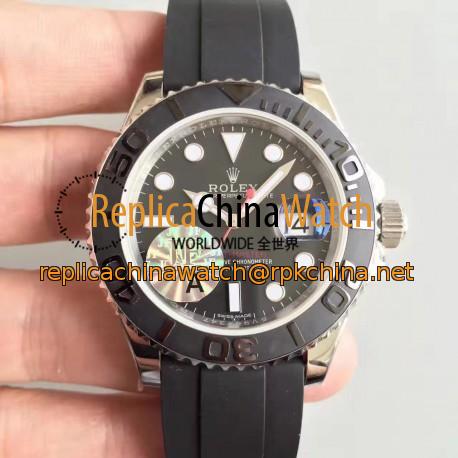 Replica Rolex Yacht-Master 40 116655 2018 JF Stainless Steel Black Dial Swiss 2836-2