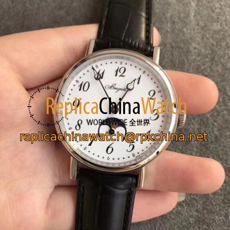 Replica Breguet Classique Moonphase 9088BB/29/964/DD0D N Stainless Steel White Dial Swiss 770