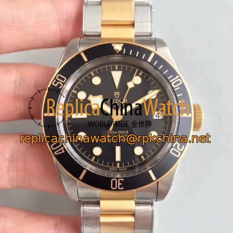 Replica Tudor Heritage Black Bay S&G M79733N-0002 ZF Stainless Steel & Rose Gold Black Dial Swiss 2824-2