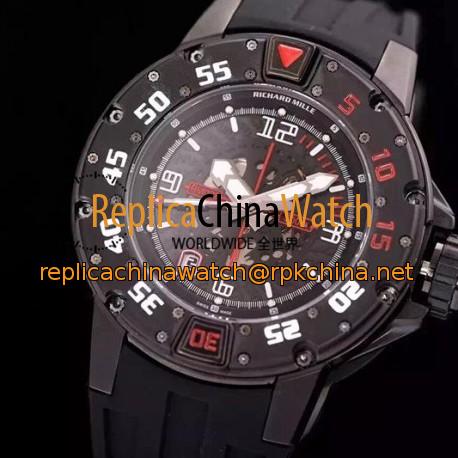 Replica Richard Mille RM028 White PVD Black Dial Swiss 7751