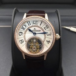 Replica Jaeger-LeCoultre Rendez-Vous Tourbillon 3412405 N Rose Gold & Diamonds Mother Of Pearl Dial Swiss Tourbillon