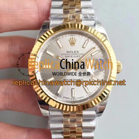 Replica Rolex Datejust II 116333 41MM EW Stainless Steel & Yellow Gold Rhodium Dial Swiss 3136