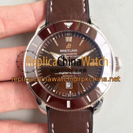 Replica Breitling Superocean Heritage II 42M AB201033/Q617/294S/A20D.2 GF Stainless Steel Chocolate Dial Swiss 2824-2