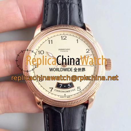 Replica Parmigiani Fleurier Toric PFC423-1602400-HA1441 ER Rose Gold Beige Dial Swiss PF331