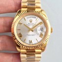 Replica Rolex Day-Date 40 228238 40MM AR Stainless Steel 904L With 18K Yellow Gold Wrapped Rhodium Dial Swiss 3255