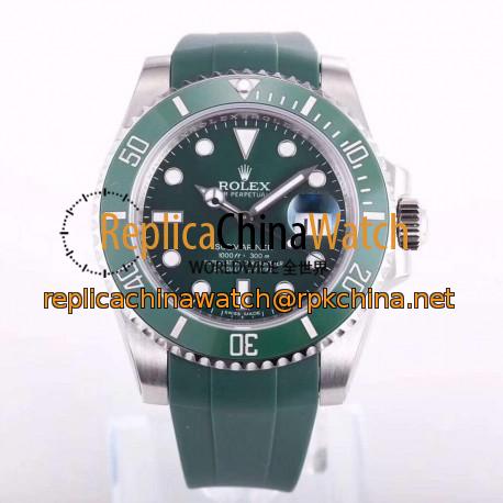 Replica Rolex Submariner Date 116610LV OR Stainless Steel Green Dial Swiss 2836-2