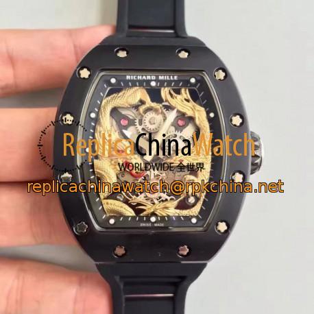 Replica Richard Mille RM57-01 Jackie Chan PVD Yellow Gold Dial Dial M9015