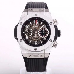 Replica Hublot Big Bang Unico Magic Sapphire 411.JX.1170.RX N Stainless Steel Skeleton Dial Swiss HUB1242