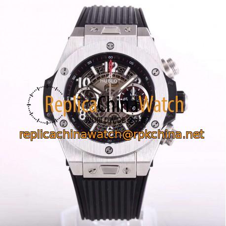 Replica Hublot Big Bang Unico Magic Sapphire 411.JX.1170.RX N Stainless Steel Skeleton Dial Swiss HUB1242