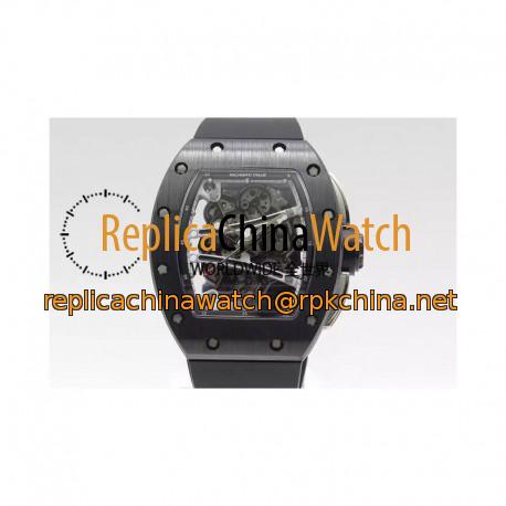 Replica Richard Mille RM59-01M Black Ceramic Black Skeleton Dial M8215