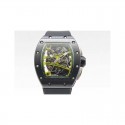 Replica Richard Mille RM59-01M Black Ceramic Green Skeleton Dial M8215