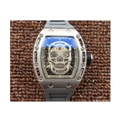 Replica Richard Mille RM052 Titanium Silver Skull Dial M6T51