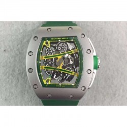 Replica Richard Mille RM61 Titanium Green Skeleton Dial M9015