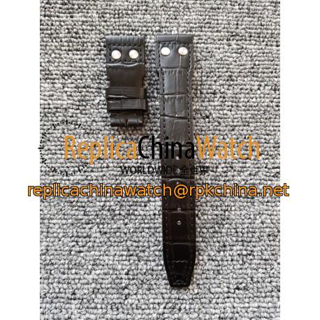 Replica Iwc Big Pilot Brown Leather Strap 22MM