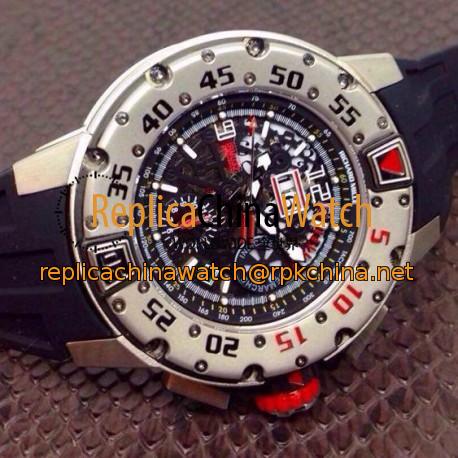 Replica Richard Mille RM032 Stainless Steel Black Dial Swiss 7750