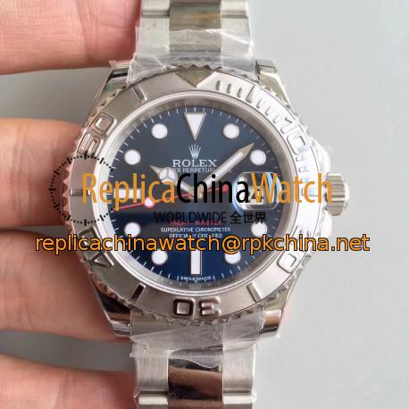 Replica Rolex Yacht-Master 40 116622 JF Stainless Steel Blue Dial Swiss 3135