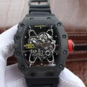 Replica Richard Mille RM035-01 Rafa Forged Carbon Black Dial M9015