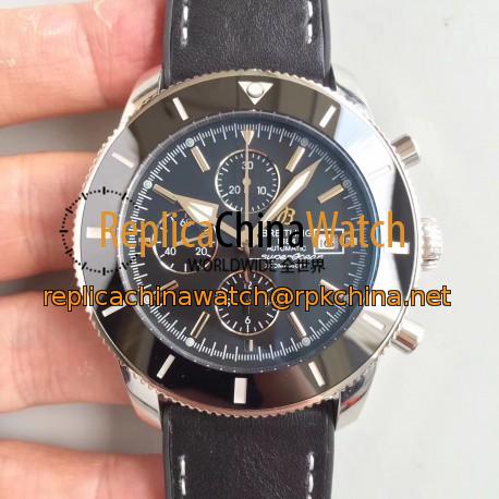 Replica Breitling Superocean Heritage II Chronograph 46 A1332024/B908/441X N Stainless Steel Black Dial Swiss 7750