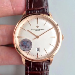 Replica Vacheron Constantin Patrimony 85180/000R-9248 MK Rose Gold White Dial Swiss 2450 Q6