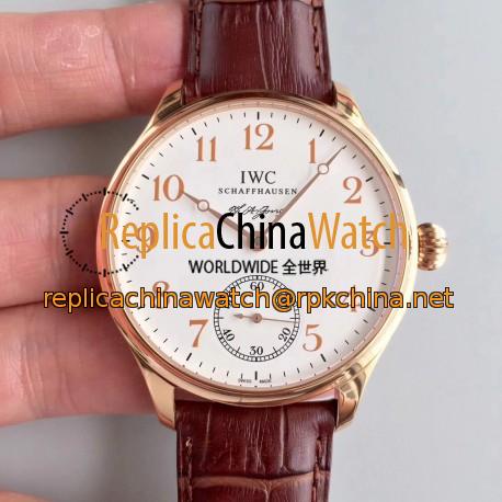 Replica IWC Portugieser F.A Jones Limited Edition IW544201 GS Rose Gold White Dial Swiss 98290