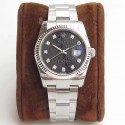 Replica Rolex Datejust 36MM 116234 DJ Stainless Steel 904L Black Anniversary Jubilee Dial Swiss 3135