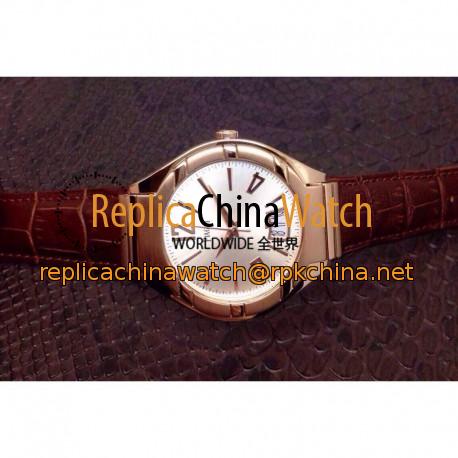 Replica Piaget Polo Rose Gold Silver Dial M9015