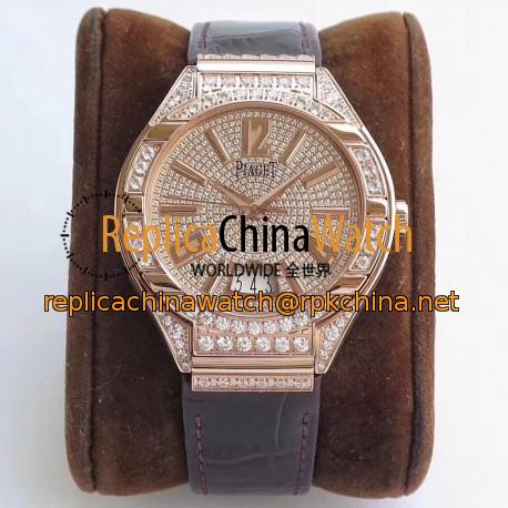 Replica Piaget Polo MK Rose Gold & Diamonds Diamond Dial Swiss 800P