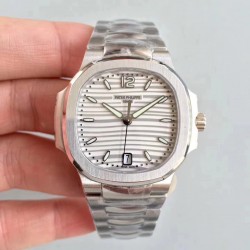 Replica Patek Philippe Nautilus Ladies 7118/1A-010 PF Stainless Steel White Dial Swiss 324SC