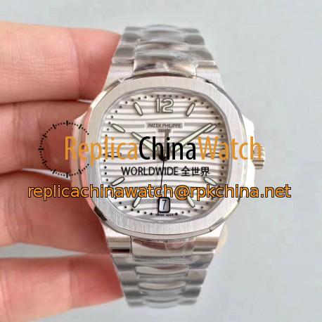 Replica Patek Philippe Nautilus Ladies 7118/1A-010 PF Stainless Steel White Dial Swiss 324SC