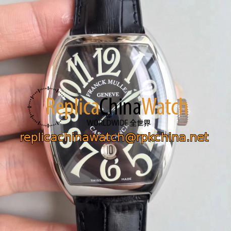 Replica Franck Muller Casablanca Date 8880 C DT TW Stainless Steel Black Dial Swiss 2824-2