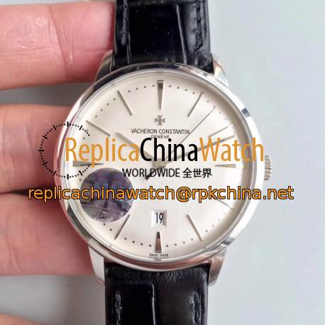 Replica Vacheron Constantin Patrimony 85180/000G-9230 MK Stainless Steel Silver Dial Swiss 2450 Q6