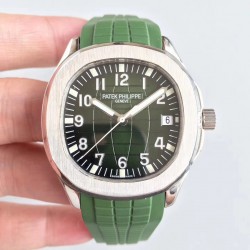 Replica Patek Philippe Aquanaut Jumbo 5167A MP Stainless Steel Green Dial Swiss 324SC