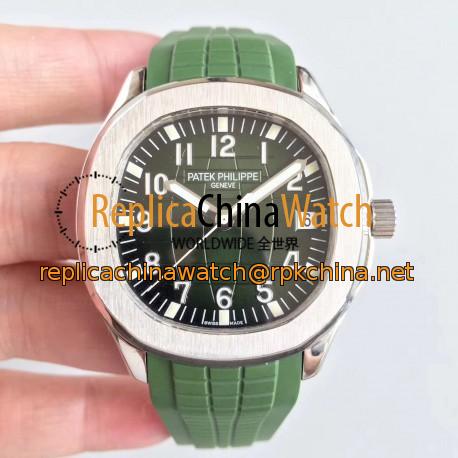 Replica Patek Philippe Aquanaut Jumbo 5167A MP Stainless Steel Green Dial Swiss 324SC