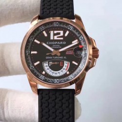 Replica Chopard Mille Miglia GT XL Power Reserve 161272-5001 N Rose Gold Black Dial Swiss 2824-2